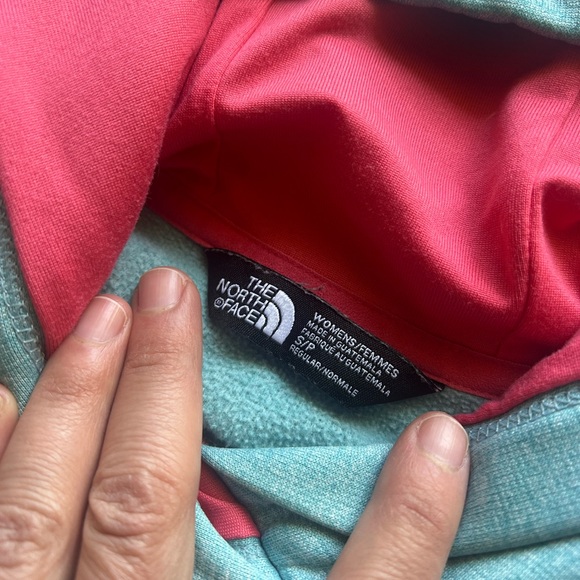 The north face athletic fleece hoodie sweatshirt small blue front pocket S - Picture 12 of 14